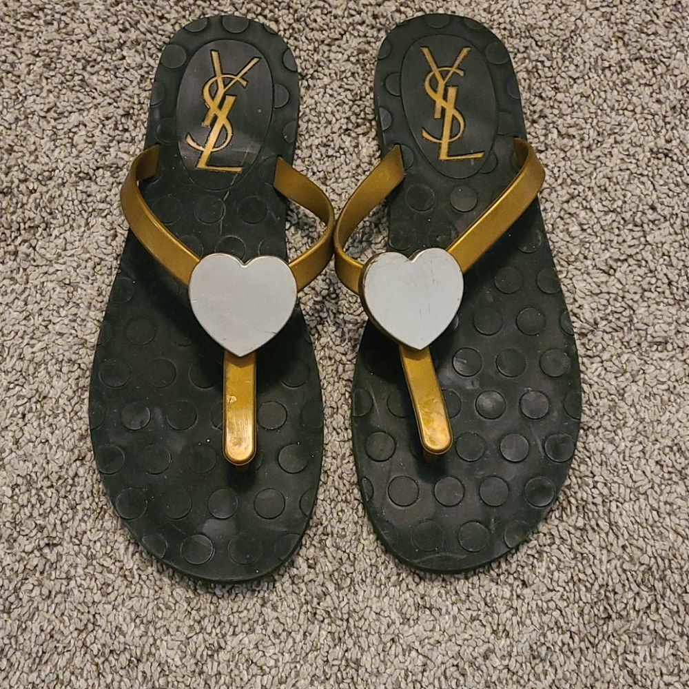 Ysl thong flip flop sandals